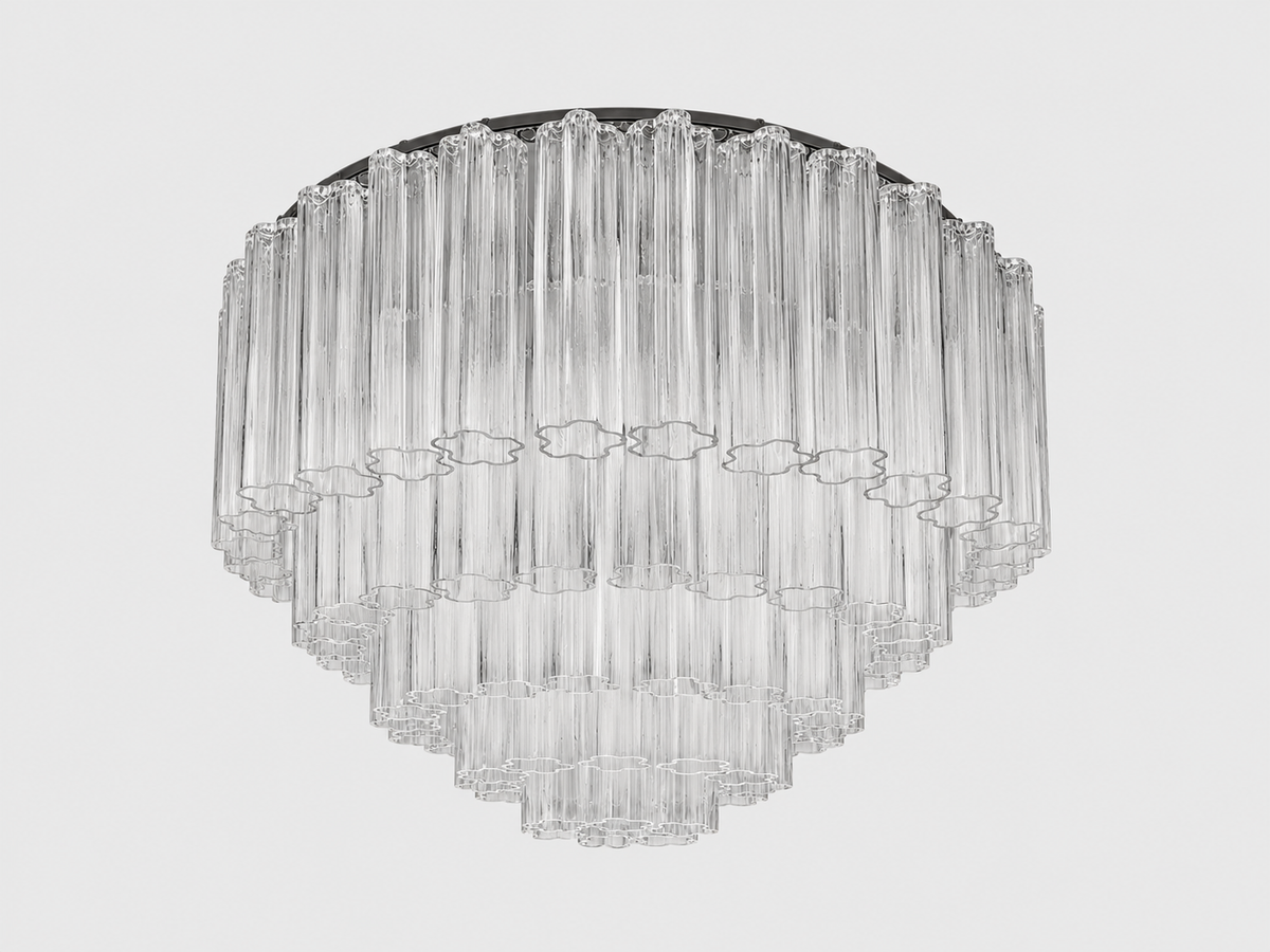 Fiona Chandelier 5 Layer chrome/clear