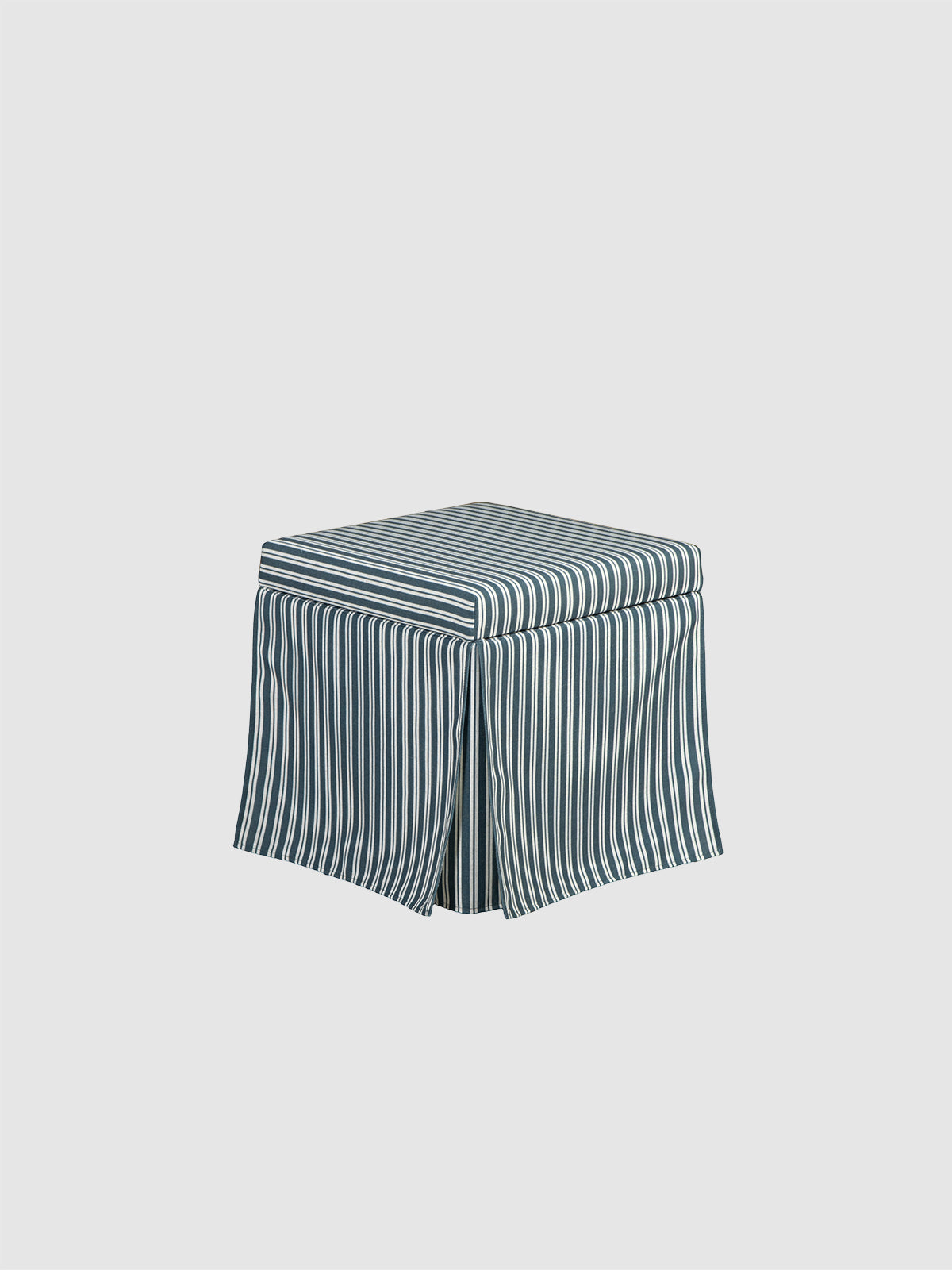 Ellie Pouf Navy Stripe