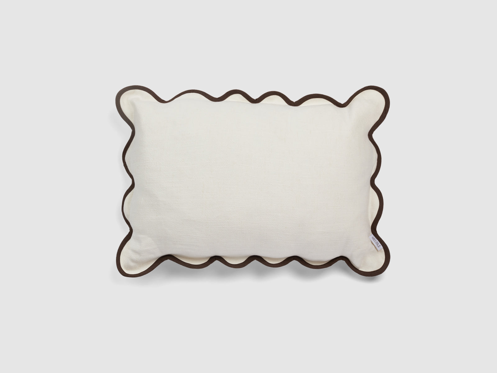 Poppy Cushion Cover - Cream /brown