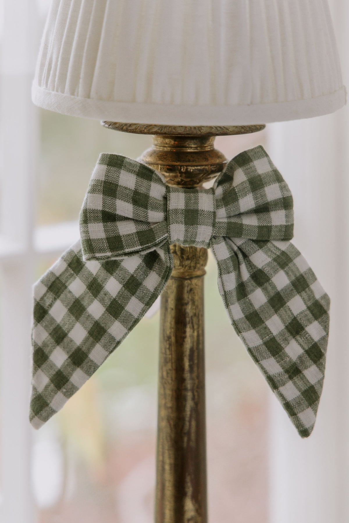 Blair lin sløyfe Sage Green - 2pk
