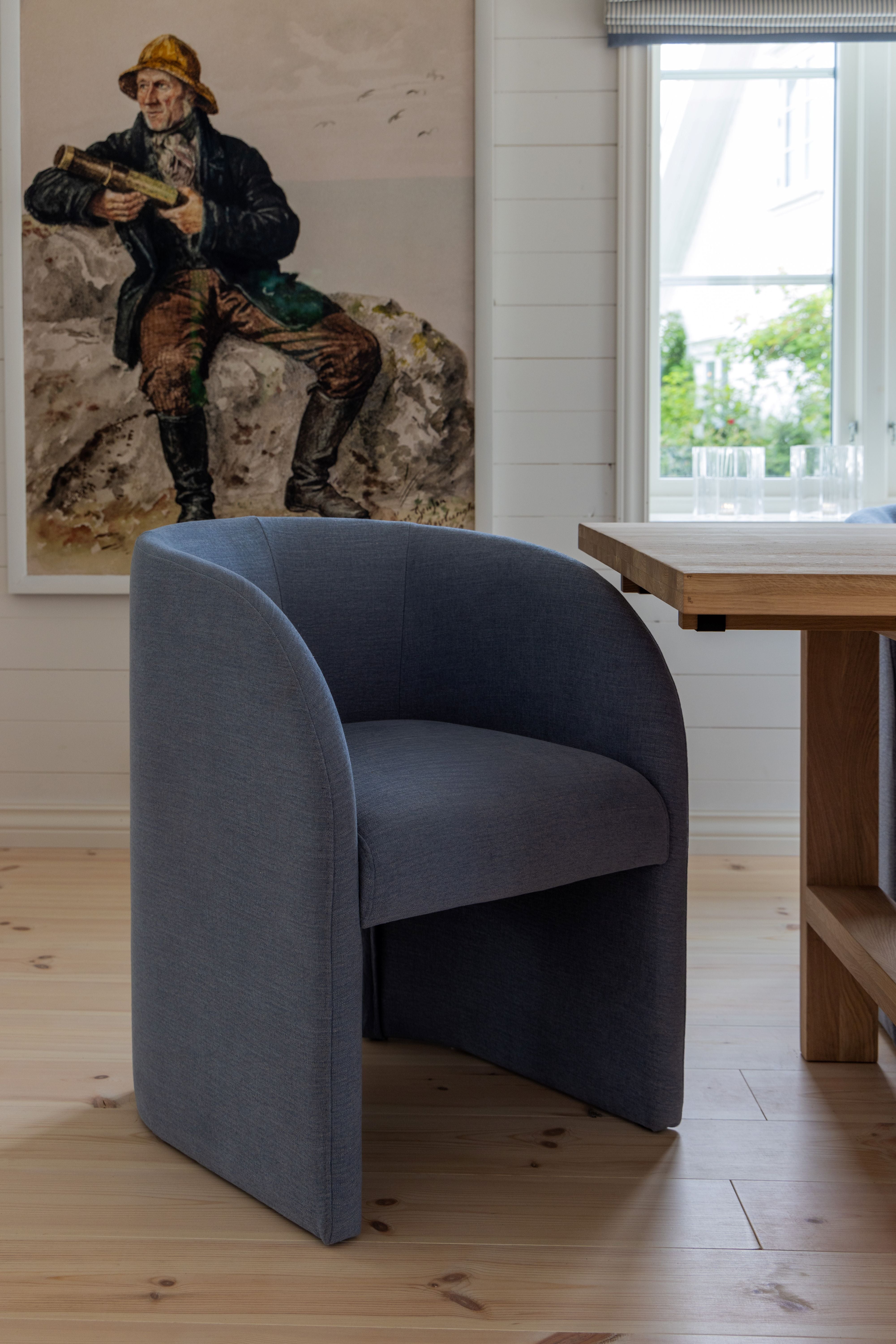Chloé Dining Chair - Dusty Blue