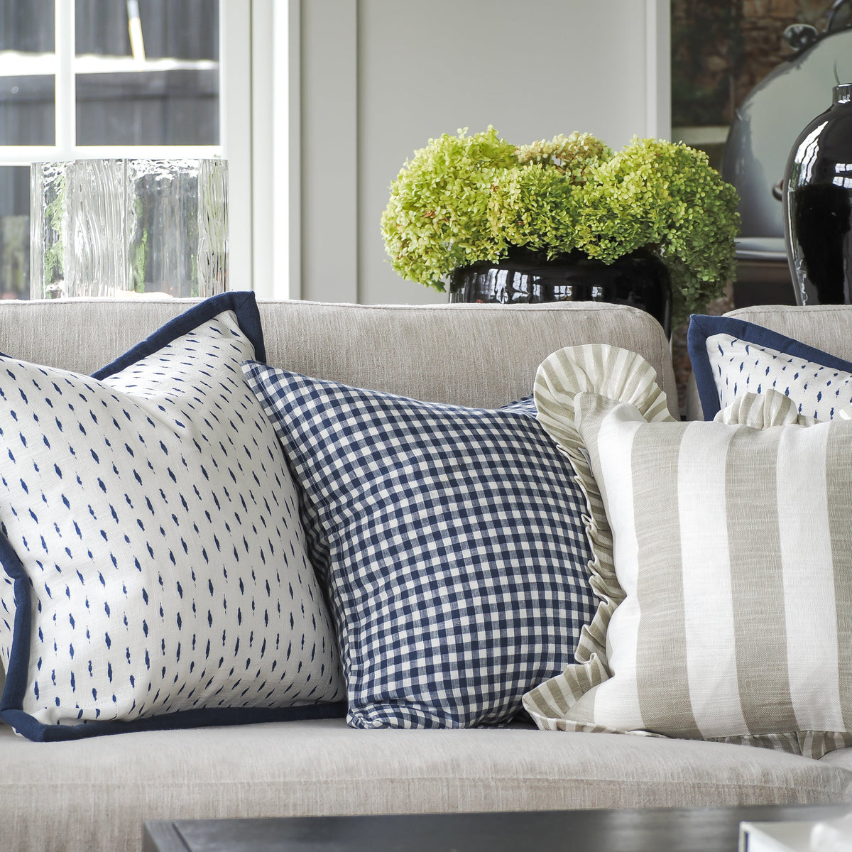 Blair Cushion Cover Blue 50x50