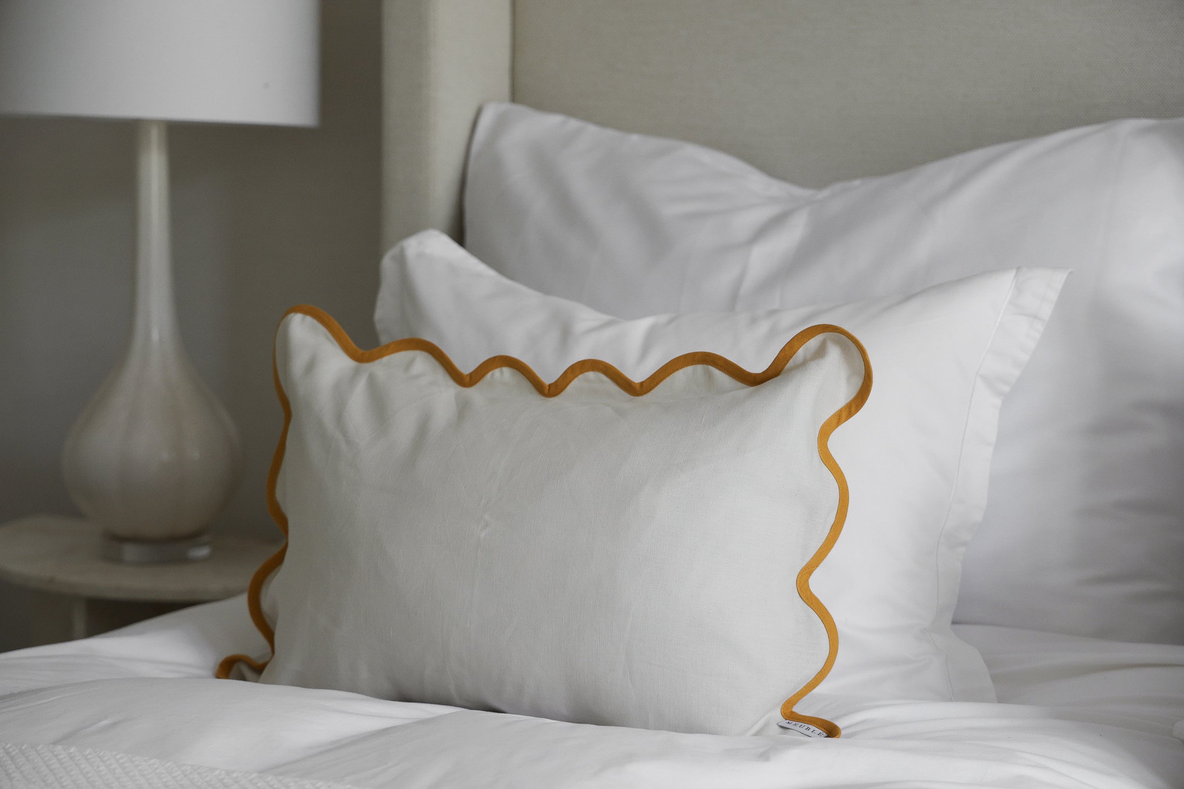 Poppy Cushion Cover - Ochre