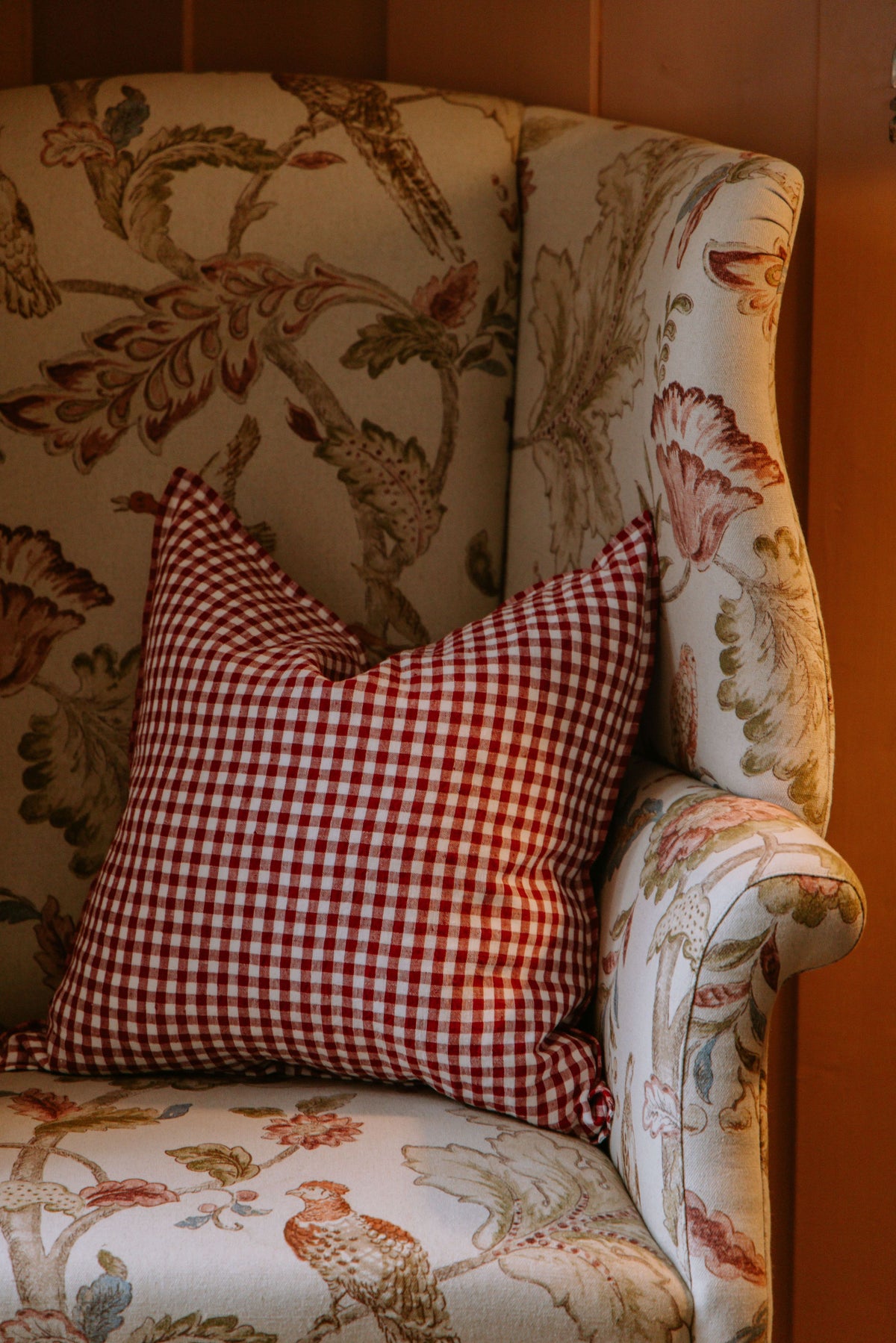 Blair putetrekk i lin - Dusty Red 50x50
