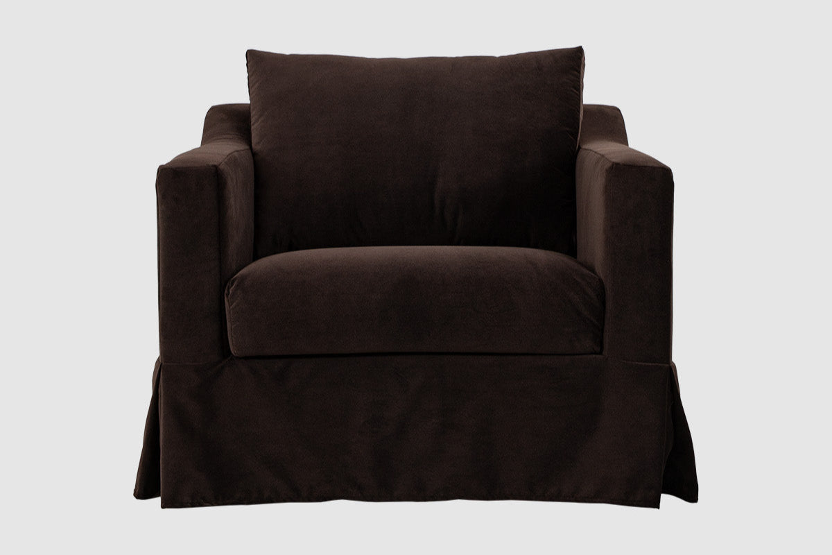 Eden Lounge Chair - Chocolate Brown