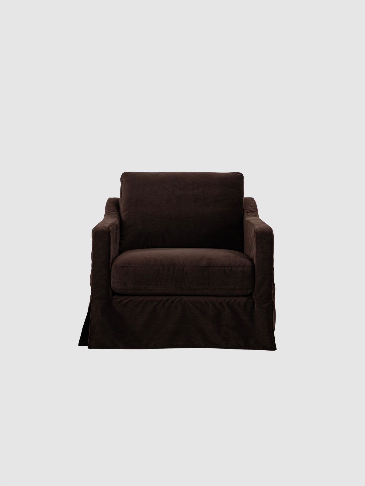 Eden Lounge Chair - Chocolate Brown