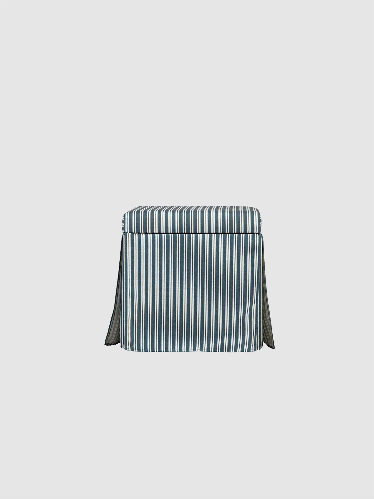 Ellie Pouf Navy Stripe