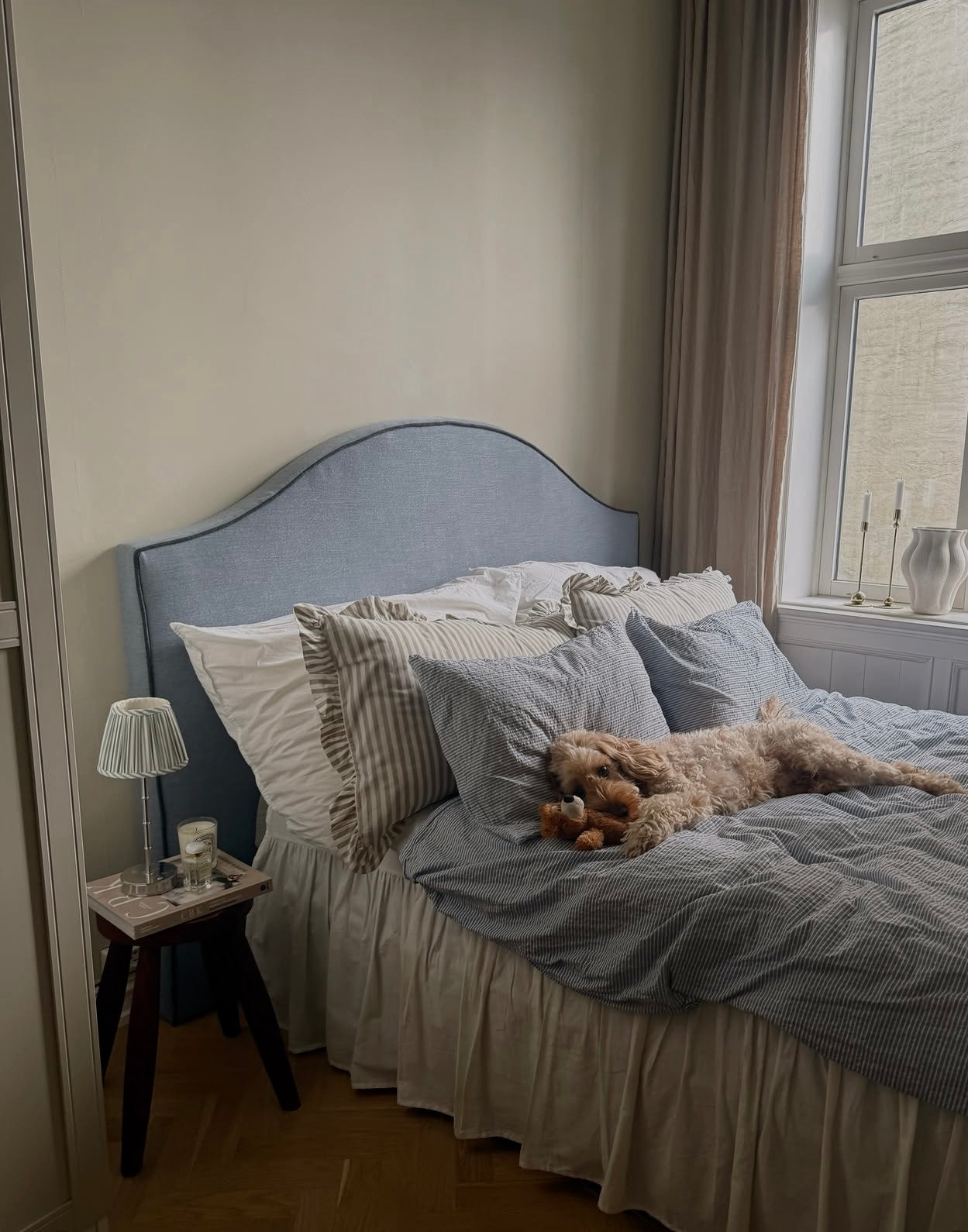 Harper Headboard Dusty Blue