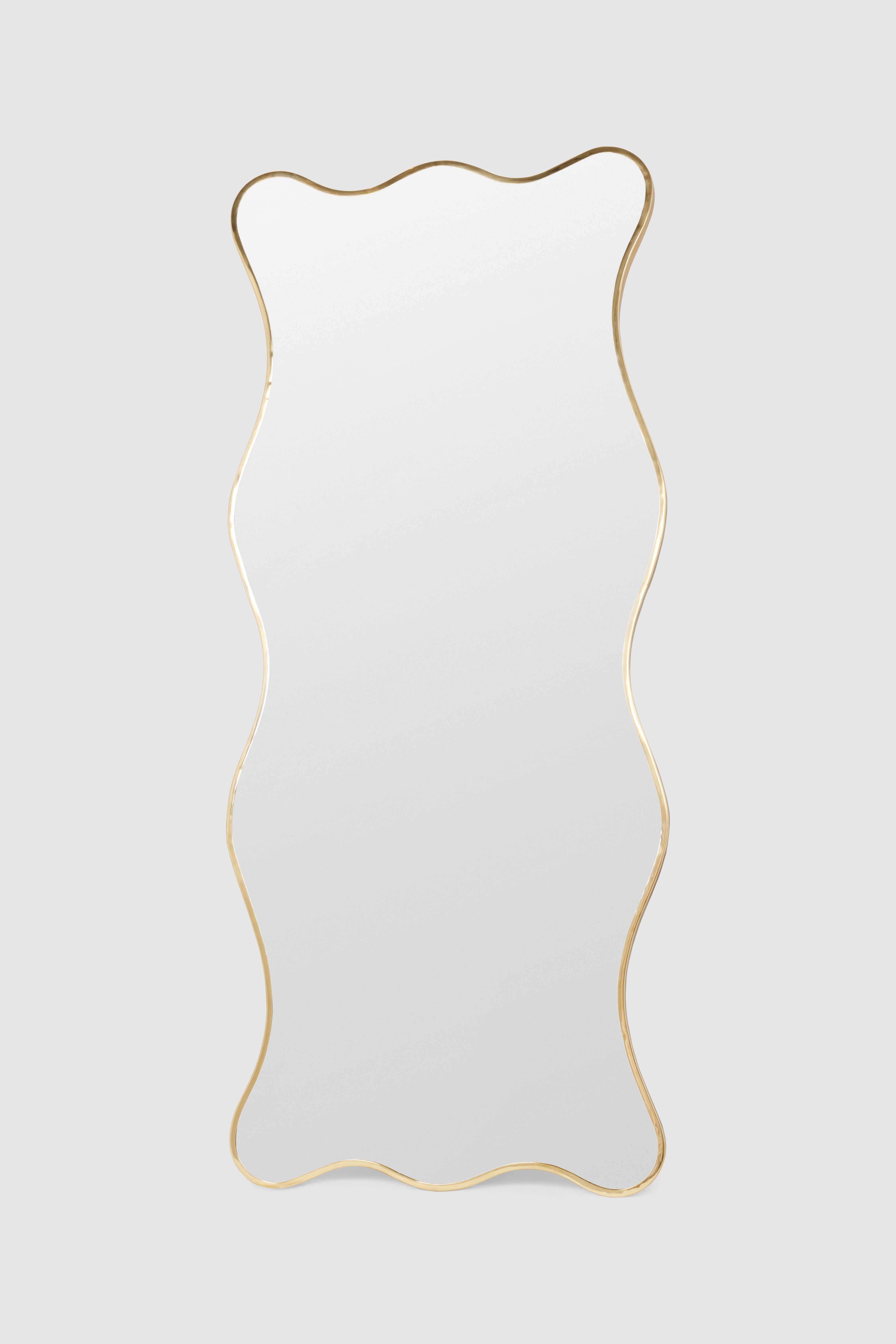 Bonie mirror large Brass