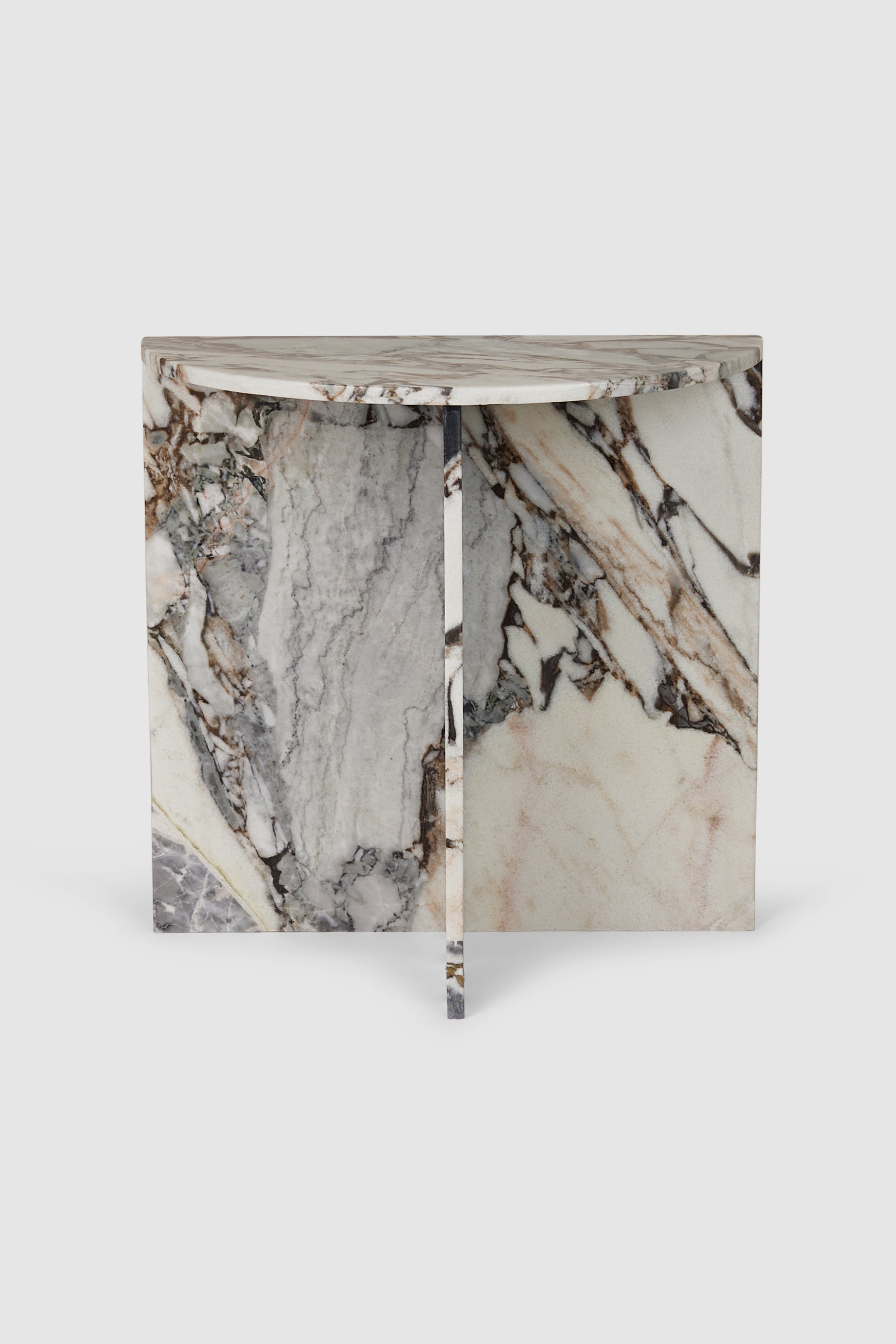 Moon Side Table Travertine