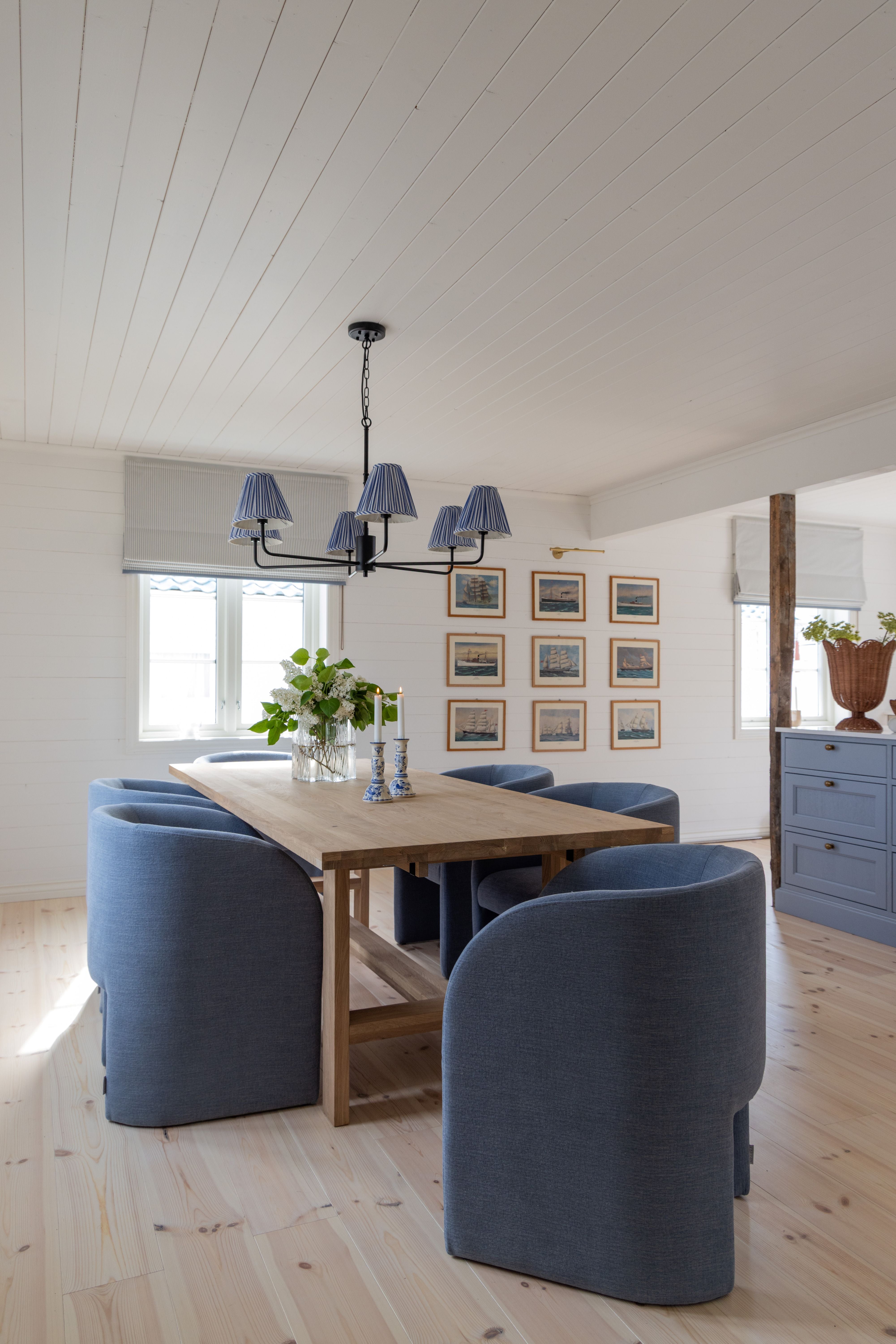 Chloé Dining Chair - Dusty Blue