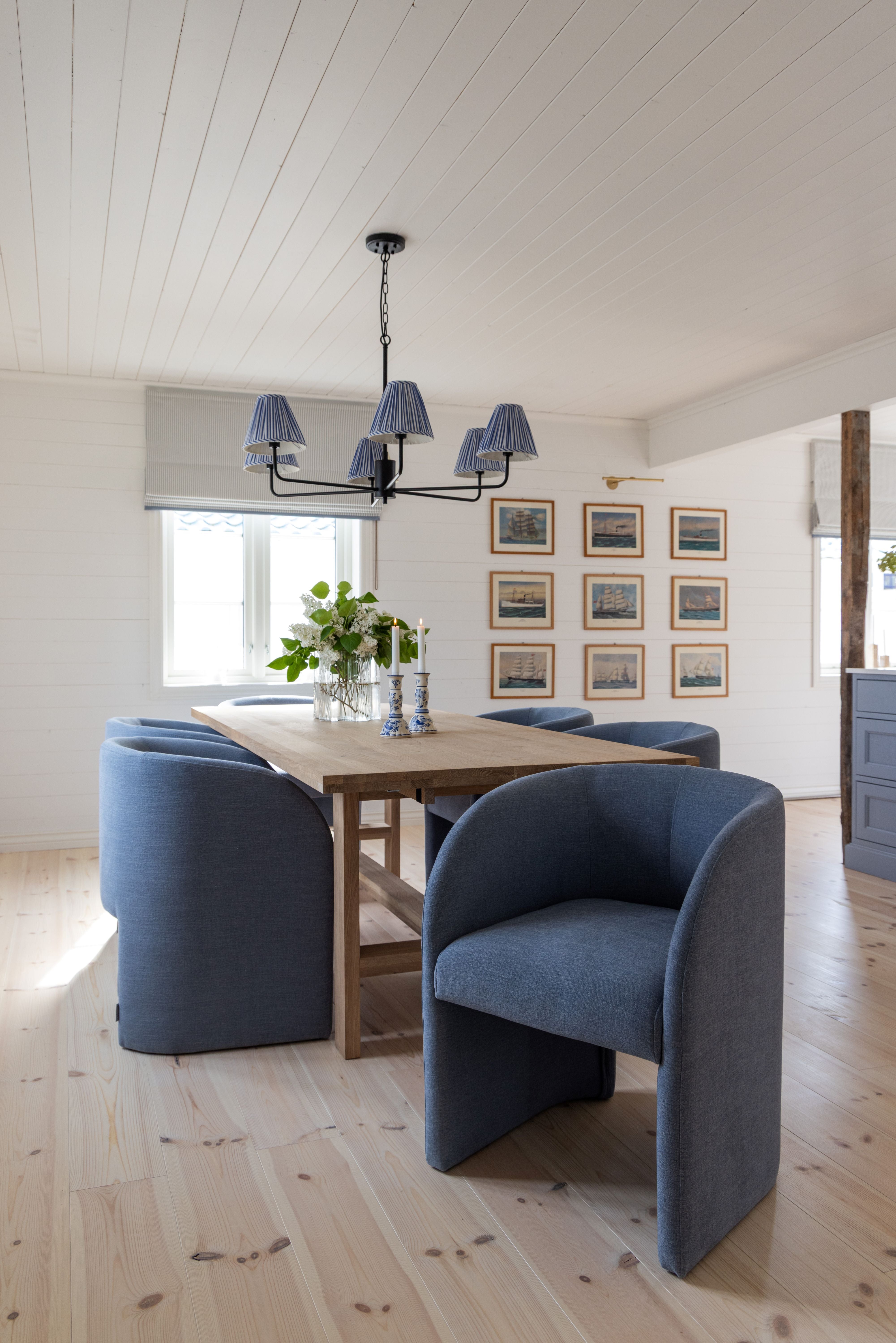 Chloé Dining Chair - Dusty Blue