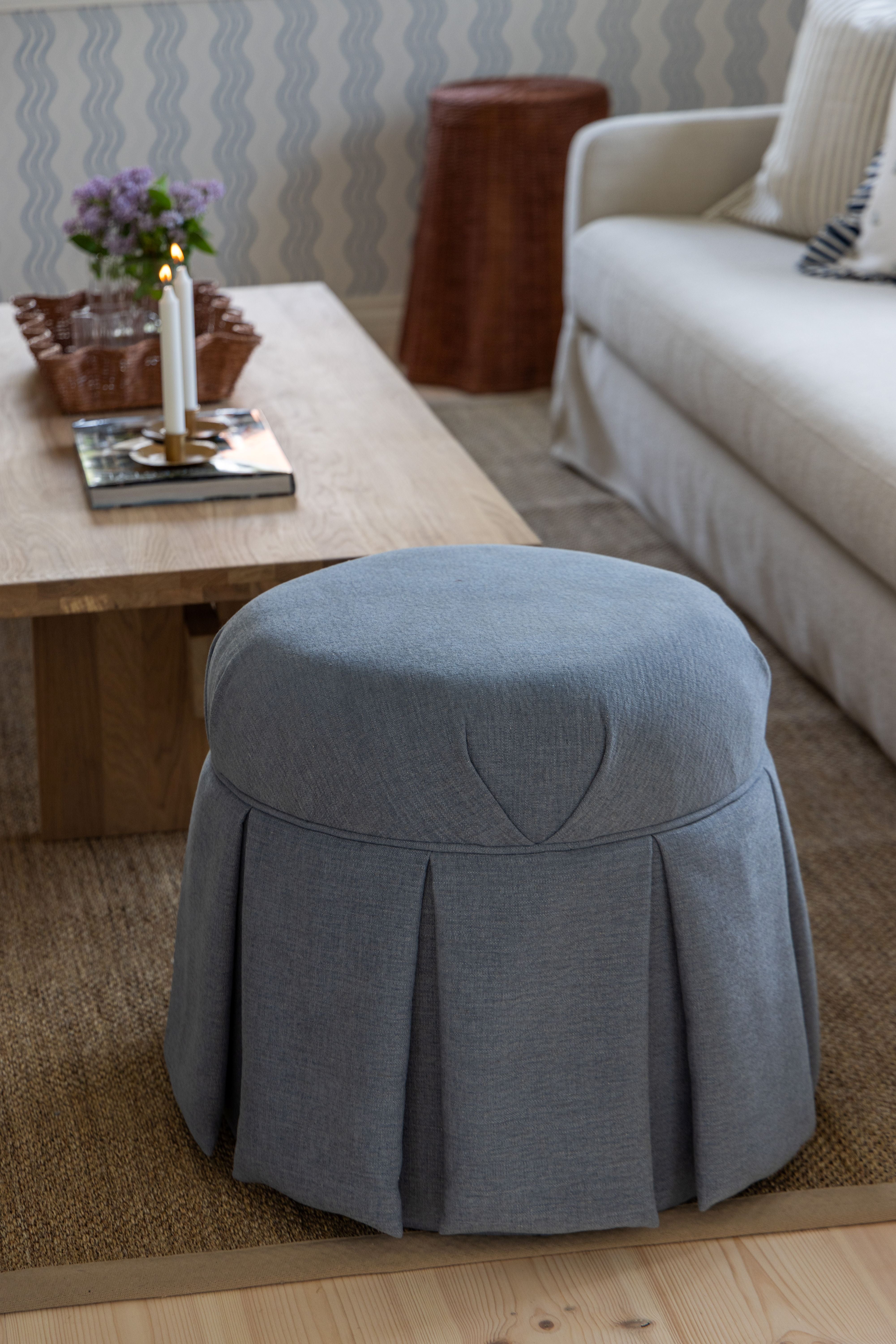 Sophie Pouf Dusty Blue