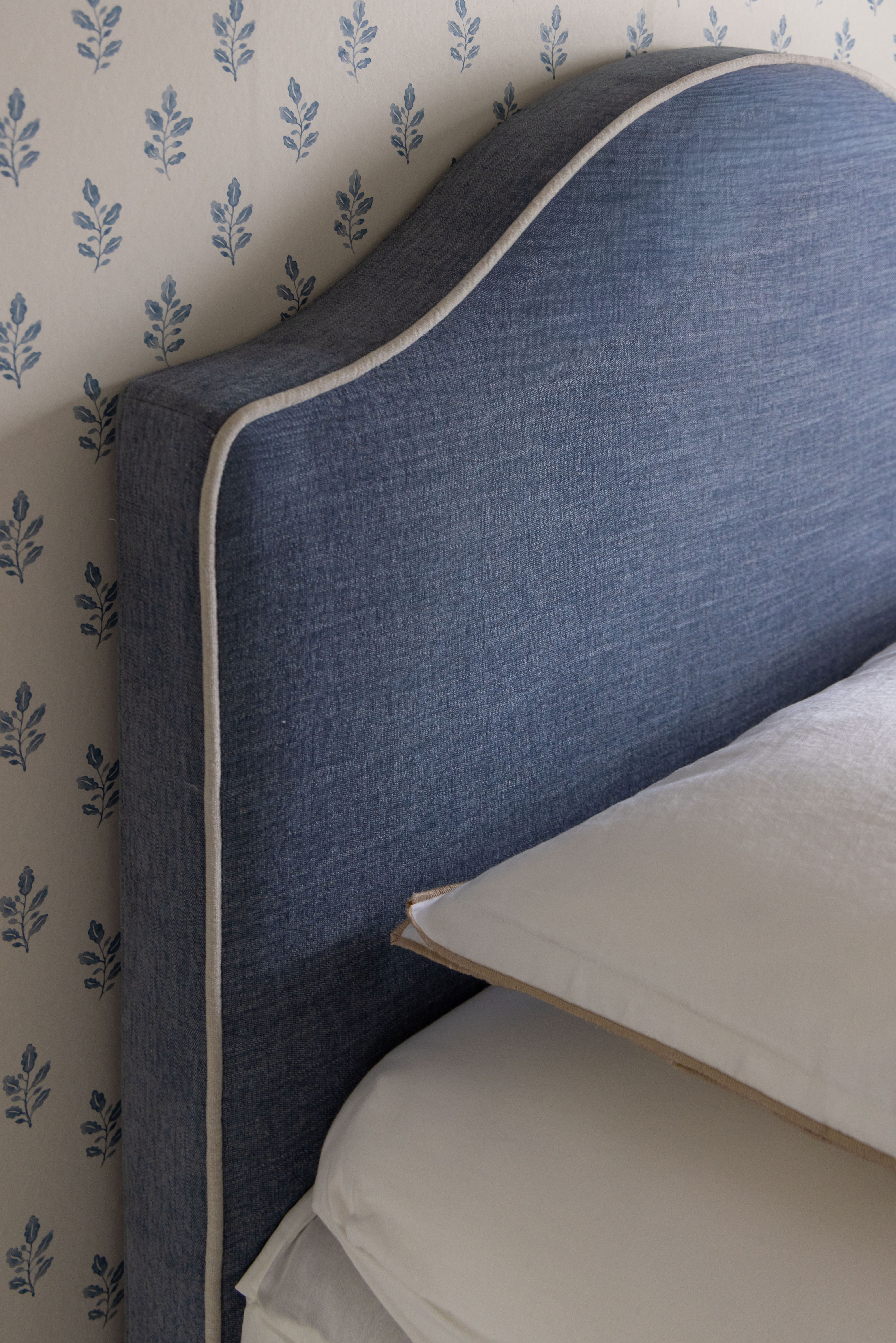 Harper Headborad Dusty Blue w/Sand