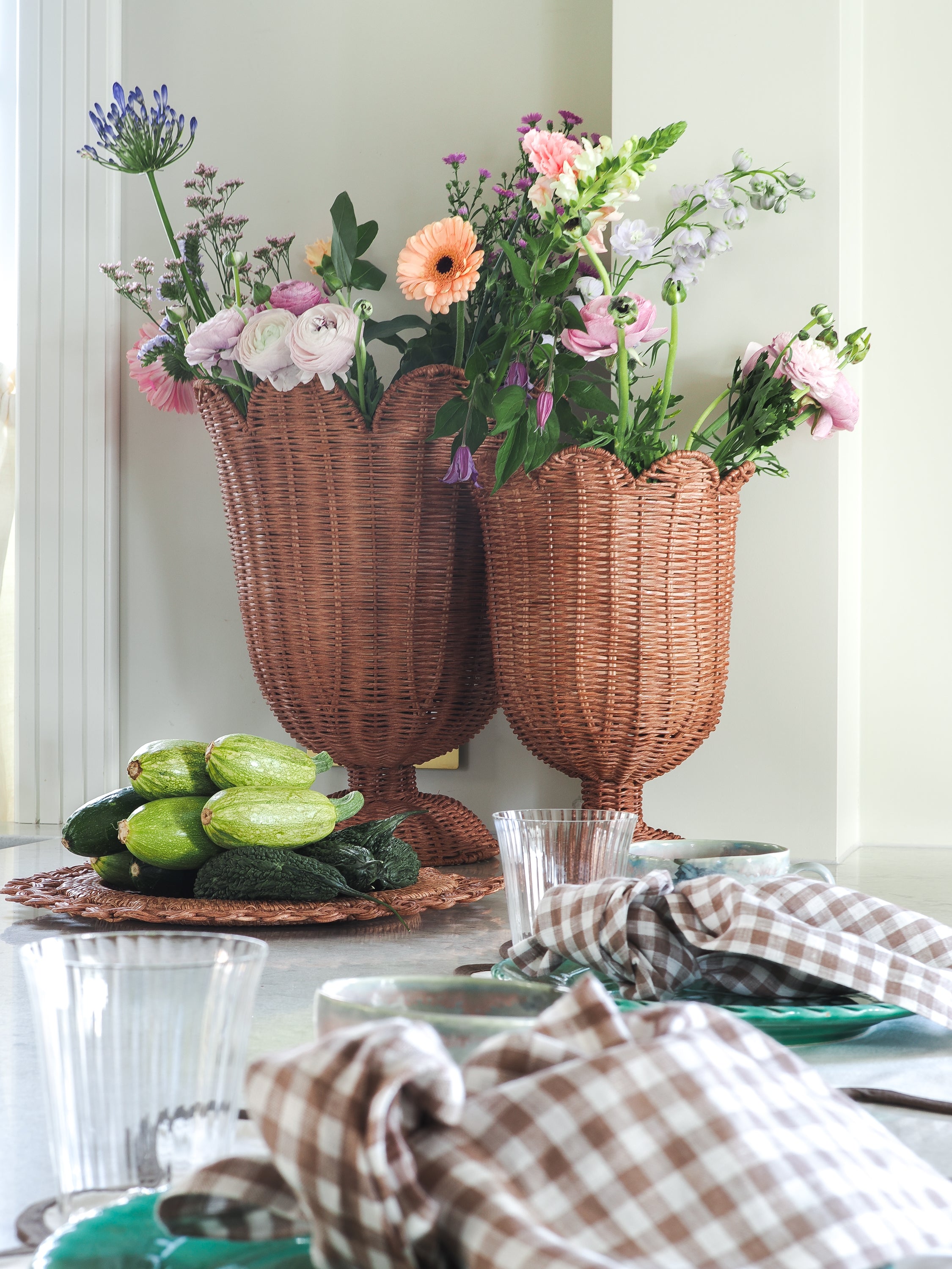 Ivy Rattan Vase S - Coming Soon
