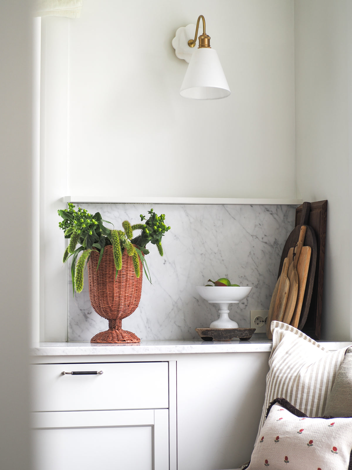 Ivy Rattan Vase S
